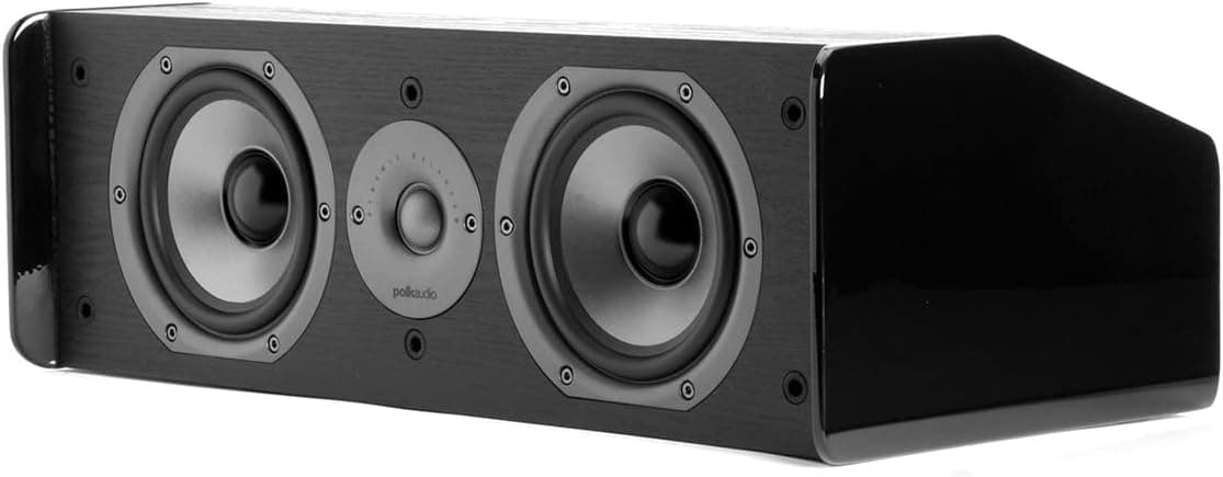 Polk Audio CS10 Center Channel Speaker (Single, Black)