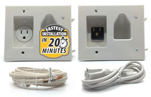 DataComm Electronics Recessed Pro-Power Kit, in-Wall Cable Management