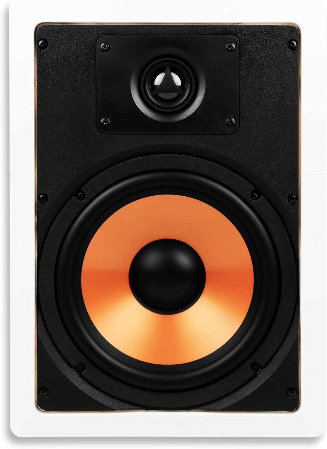 Micca M-8S 2-Way In-Wall Speaker, 8-inch Woofer, 1-inch Tweeter, White, Paintable, Each