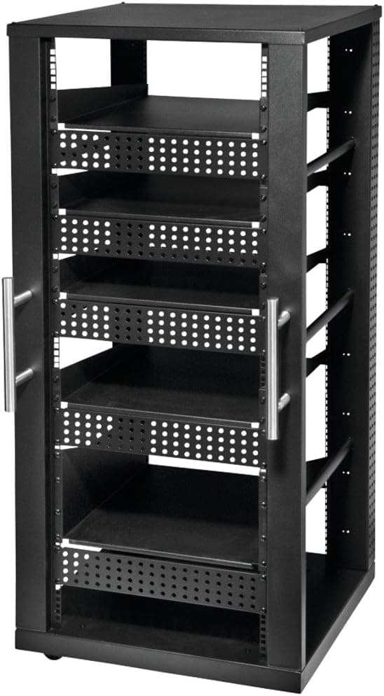 Peerless AVL A/V Component Rack System (6 Shelves), Black