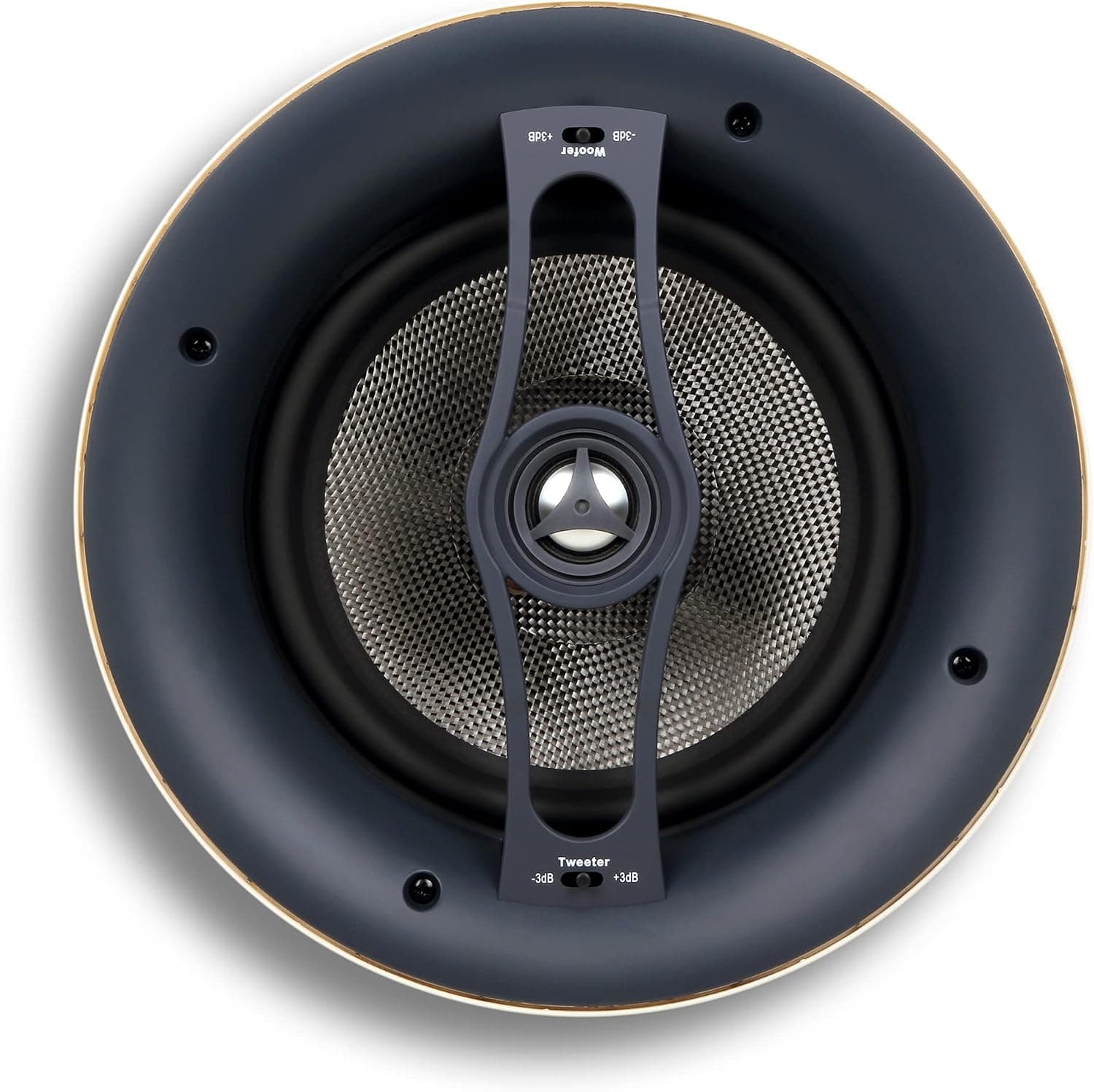 Micca Reference Series R-8C 2-Way In-Ceiling In-Wall Speaker, 8-inch Woofer, 1-inch Pivoting Aluminum Dome Tweeter, White, Each