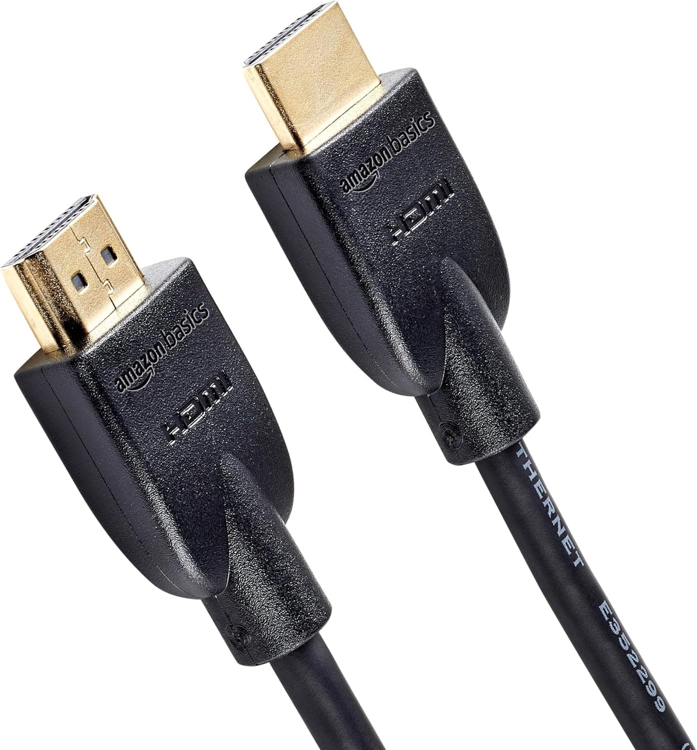 Amazon Basics High-Speed HDMI 2.0 Cable for TV/PS5/Xbox/Roku/Blu-ray, 4K@60Hz, 18Gbps, 2160p, 48 bit, 10 ft, Black