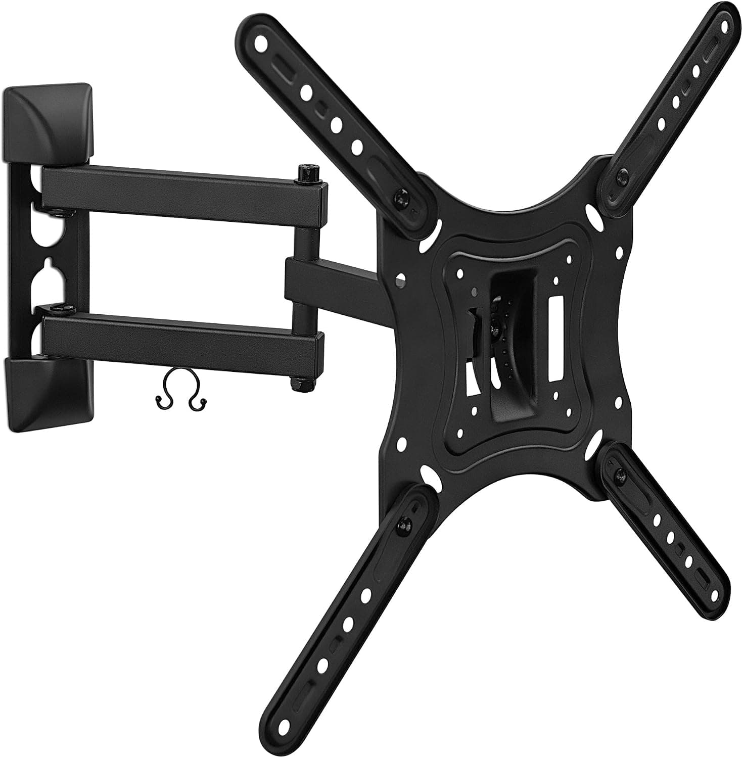 Mount-It! Full Motion Articulating TV Wall Mount for 23-55 Inch LED LCD OLED Flat Screen TVs | Tilt & Swivel Arm Extends 15.6" | VESA 75x75 to 400x400 | 66 lb Capacity