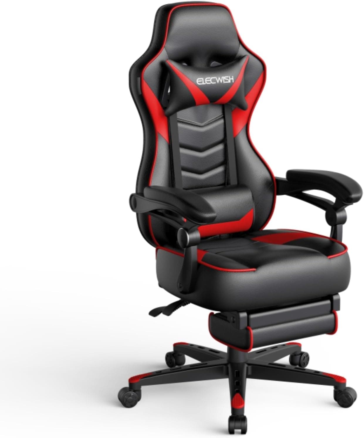 ARTETHYS Video Gaming Chair Racing Office PU Leather High Back Ergonomic 170 Degree Adjustable Swivel Executive Computer Desk Task Large Size with Footrest Headrest and Lumbar Support