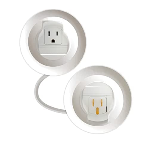 Legrand Wiremold In-Wall TV Power and Cable Grommet Kit White 1 Pack