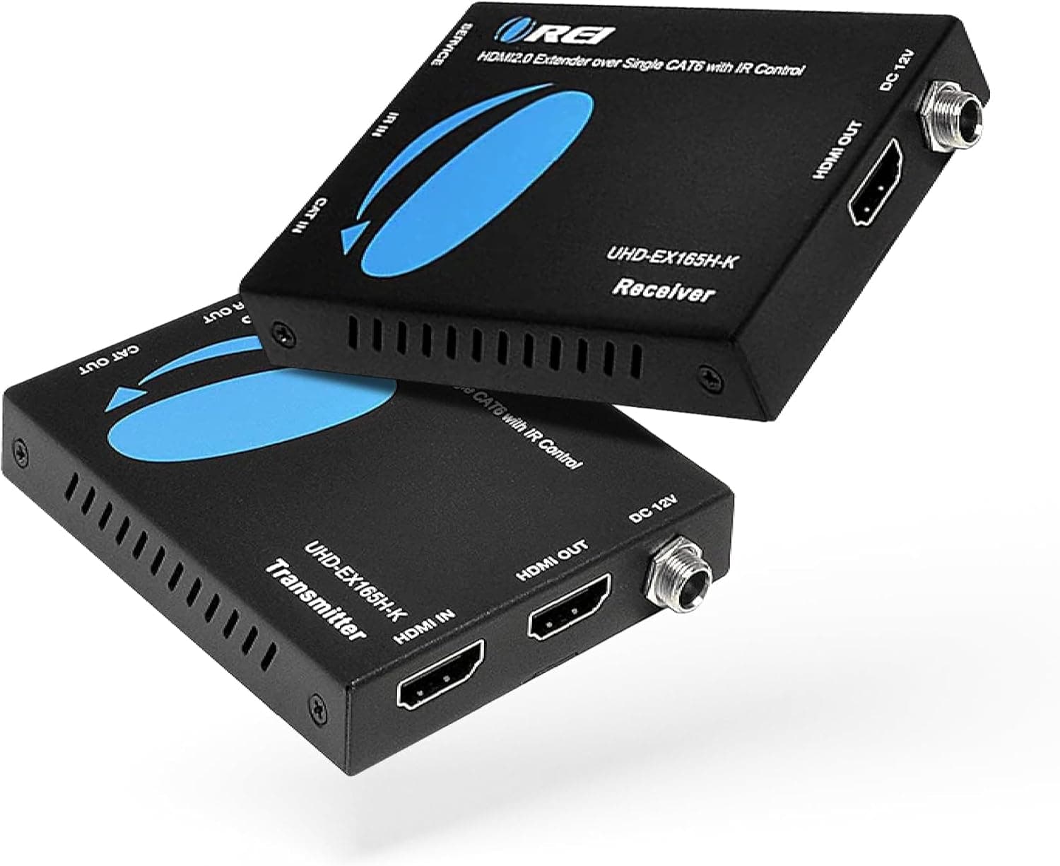 OREI HDMI Extender Over Cat6 165ft - 4K@60Hz with IR, Loop Out, EDID, PoC