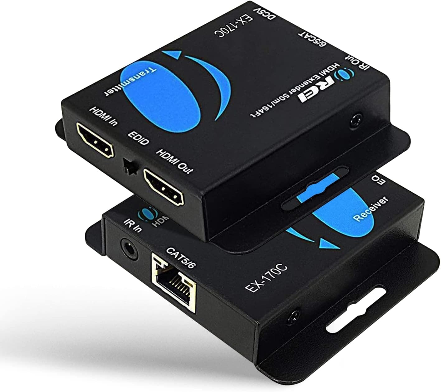 OREI HDMI Extender Over Cat6 165ft - 4K@30Hz with IR, Loop Out, EDID, PoC