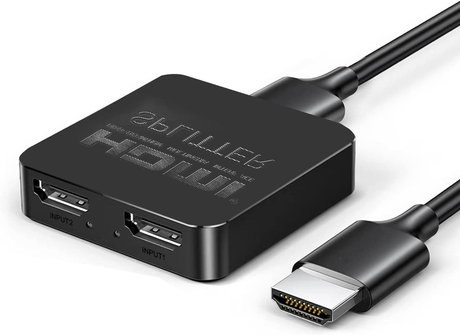 HDMI Splitter 1 in 2 out 4K, HDMI Splitter for Dual Monitors, 1 to 2 Amplifier Supports Full HD 1080P 3D, for Xbox, PS4 PS3 Fire Stick Blu Ray Apple TV