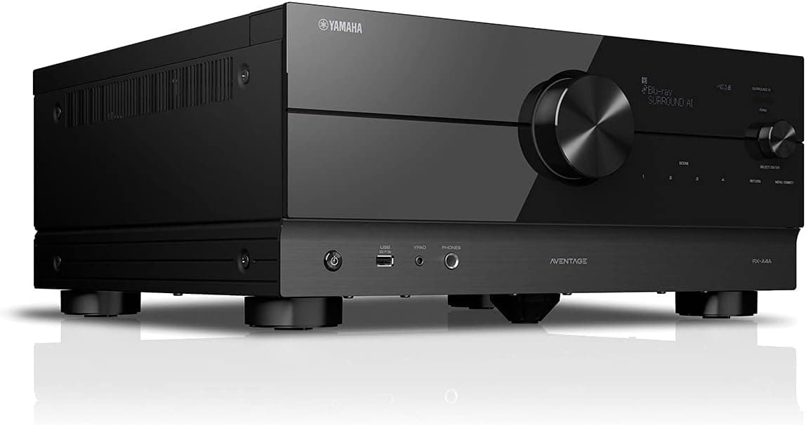 Yamaha RX-A4A AVENTAGE 7.2-Channel AV Receiver, 8K HDMI, Dolby Atmos, DTS:X, Auro-3D, Surround:AI