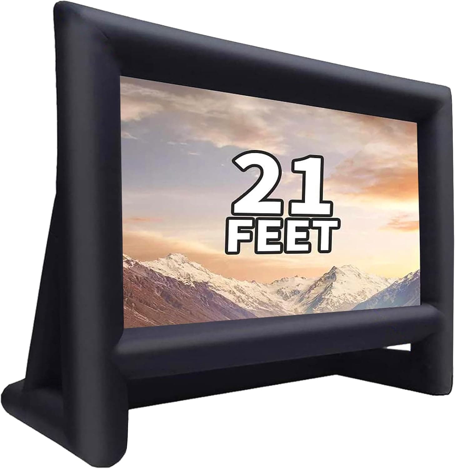 GYUEM 21 feet Inflatable Outdoor Projector Movie Screen - Blow Up Screen for TV & Movies with Blower Portable Projection Screen