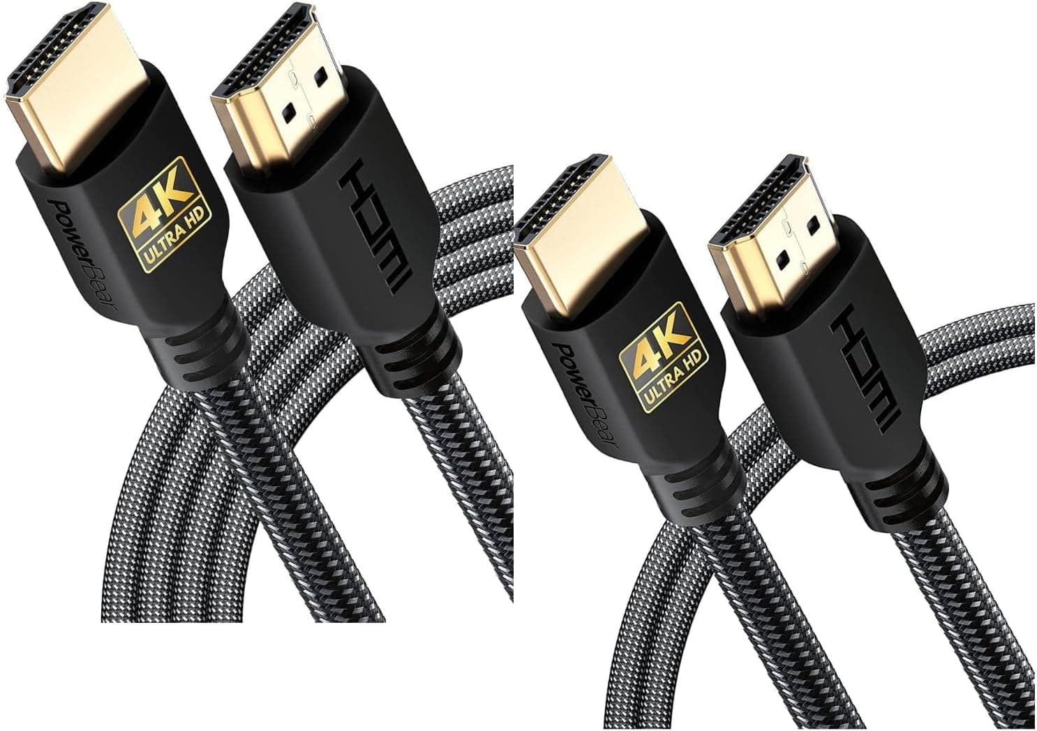 PowerBear 4K HDMI Cable 6 ft & 10 ft Bundle