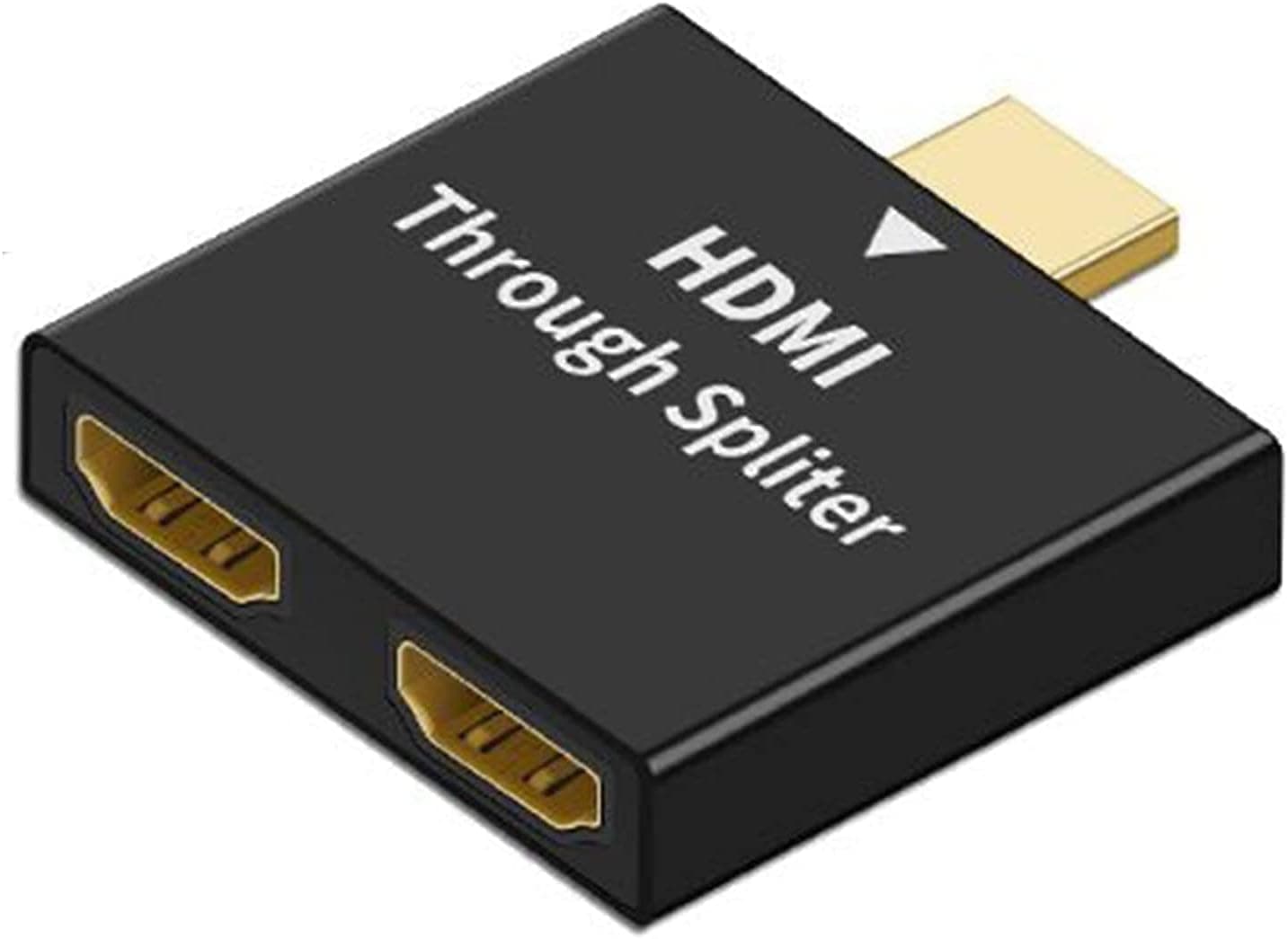 HDMI Splitter 1 in 2 Out 4K, for Dual Monitors Adapter Convertor, Duplicate/Mirror Only, 1x2 HDMI Splitter 1 to 2 Amplifier for Full HD 1080P 3D