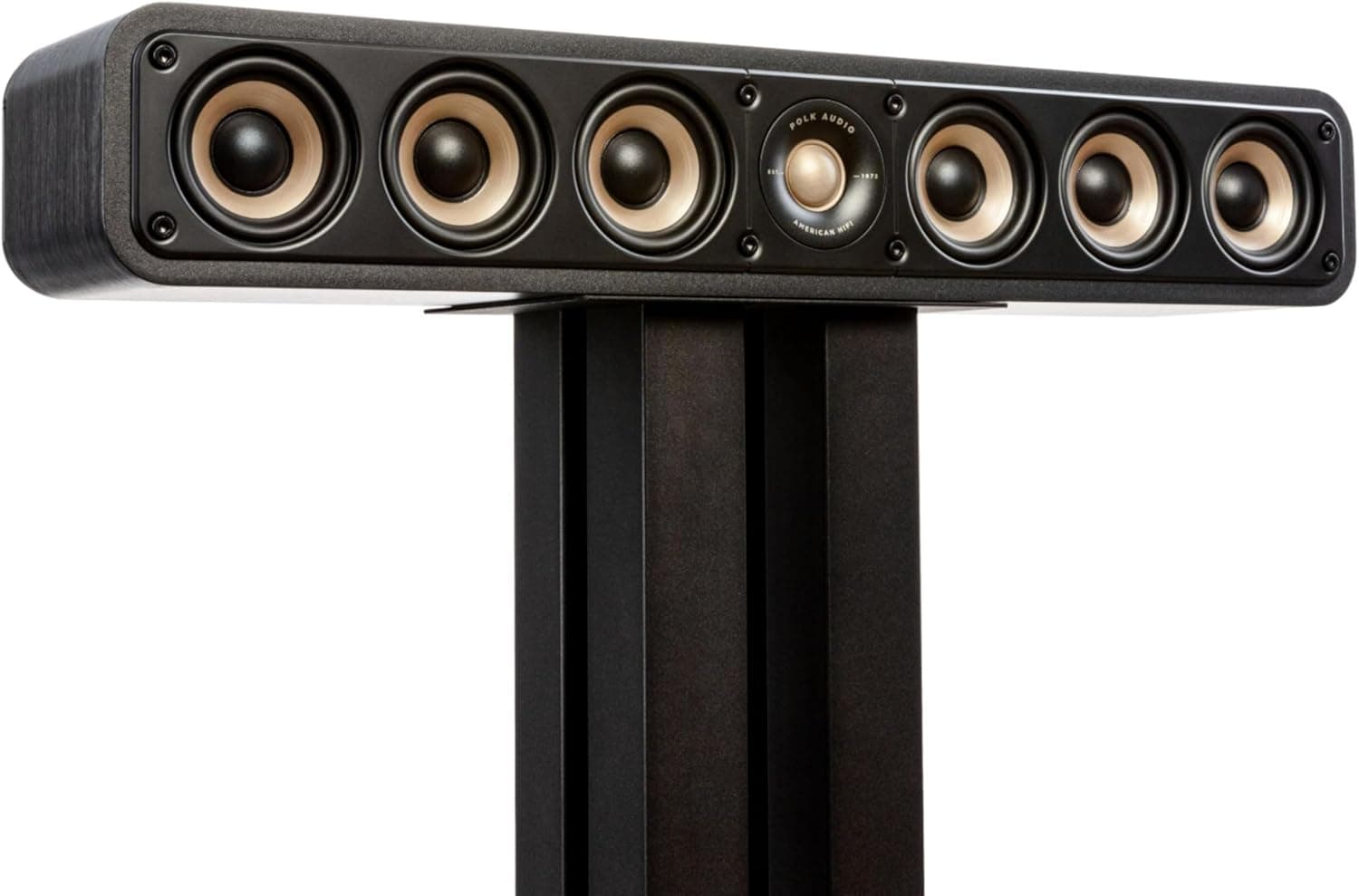Polk Signature Elite ES35 Slim Center Channel Speaker, Hi-Res Audio Certified, Dolby Atmos and DTS:X Compatible, Black