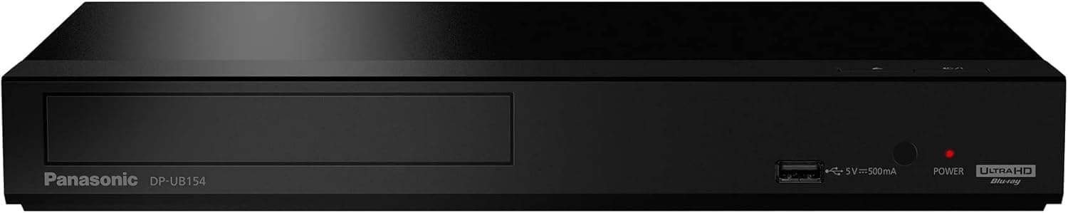 Panasonic 4K Blu-ray Player, Ultra HD Premium Video Playback and Hi-Res Audio, DP-UB154P-K DVD Player (Black)