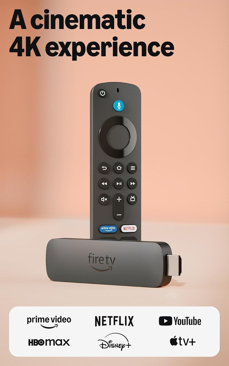 Amazon Fire TV Stick 4K Plus with AI-powered Fire TV Search, Wi-Fi 6, free and live TV, Alexa+