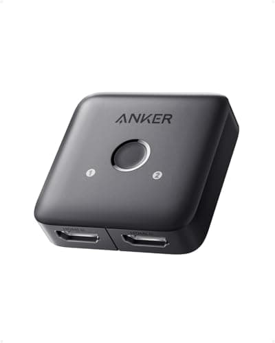 Anker HDMI Switch, 2 in 1 Out HDMI Switcher, Monitor Switch with 4K@60Hz
