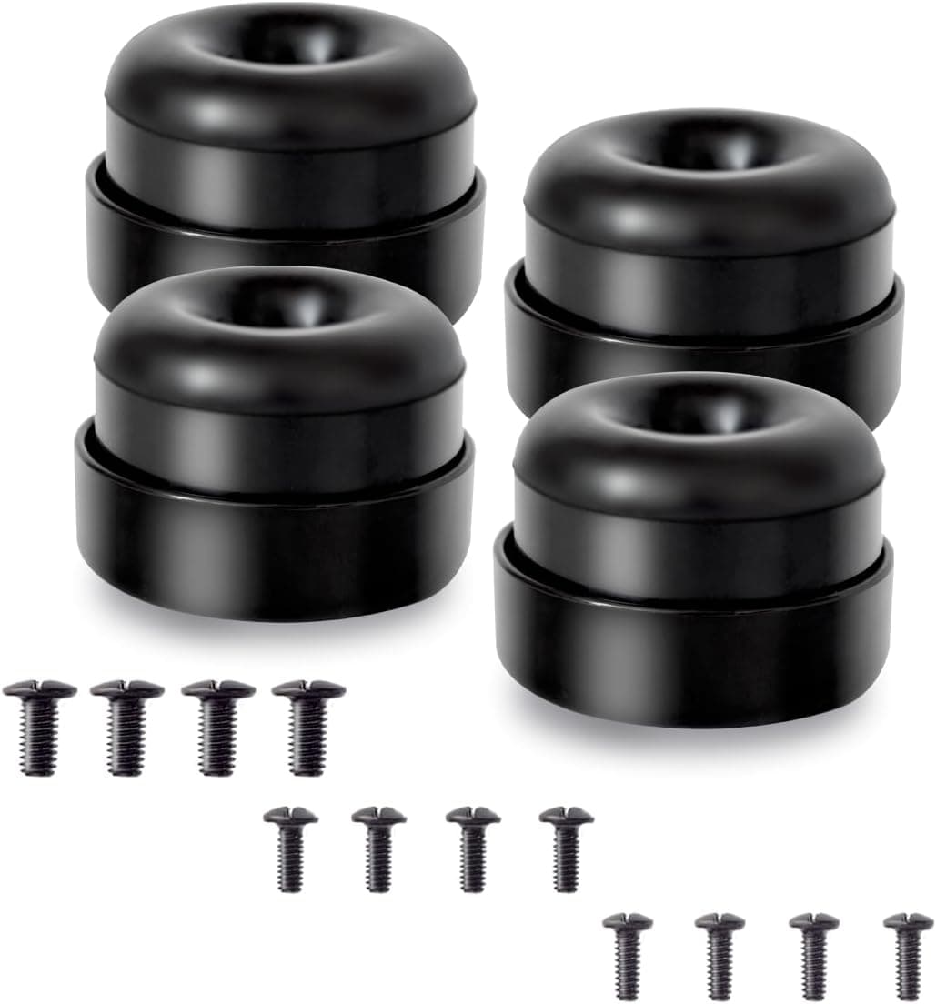 HQPARRTS 4Pcs Subwoofer Isolation System - Black, Anti-Vibration, Compatible with Nearly Every Subwoofer Brand and Model