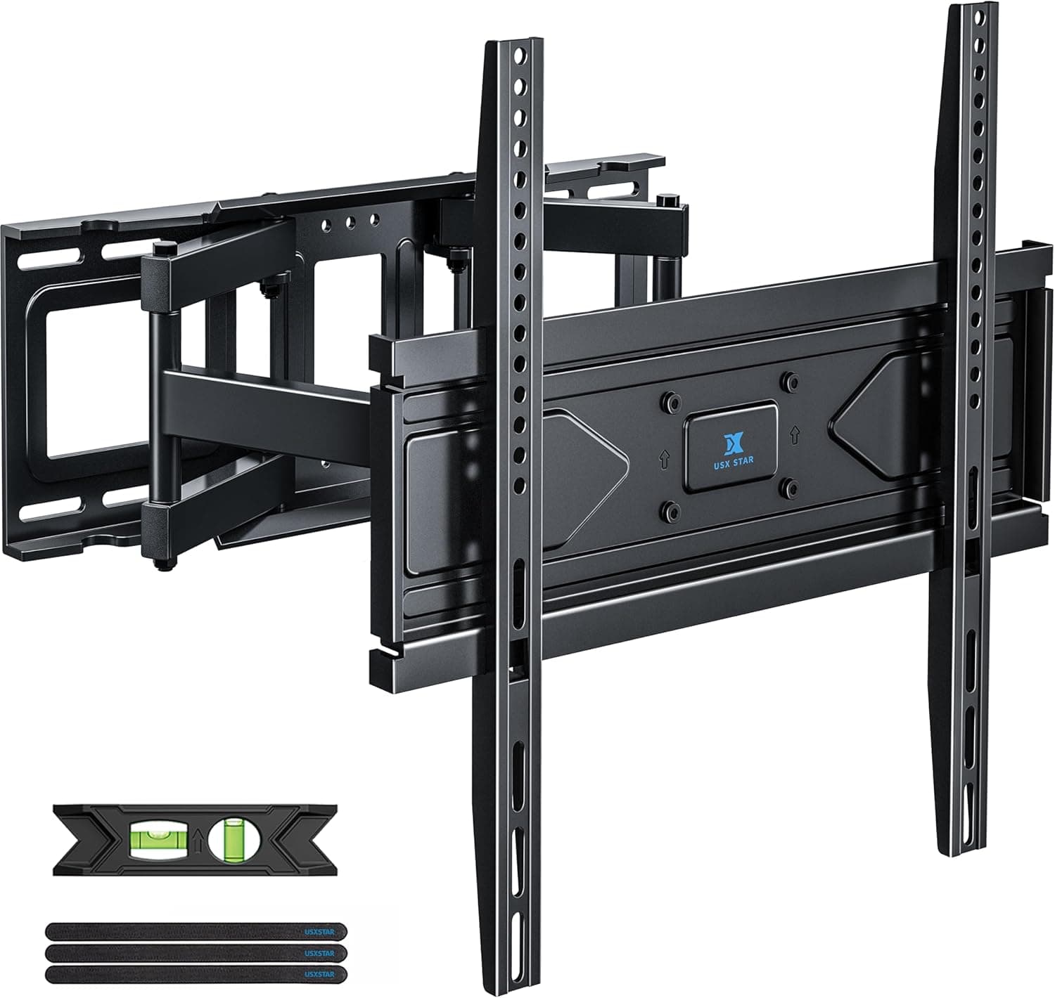 USX STAR UL Listed Full Motion TV Wall Mount for Most 32-70 inch TVs with Smooth Swivel, Tilt, Extension, Level
