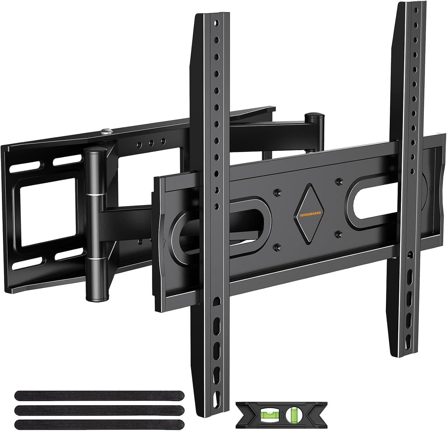 IWORKBOARD Full Motion TV Wall Mount for 32-70 inch TV Bracket, Dual Articulating Arms, Max VESA 400x400mm, 110 lbs