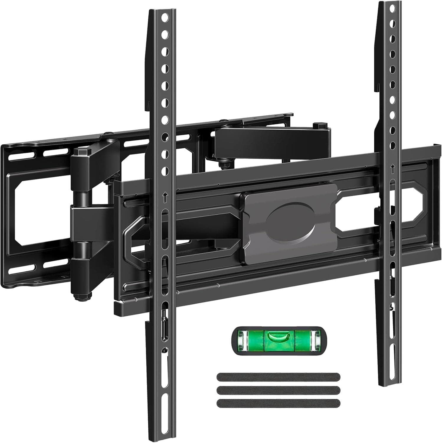 EconoMe TV Wall Mount for Most 32-65 inch Flat Screen/LED/4K TVs, Swivel and Tilt Dual Arms, Full Motion, Max VESA 400X400mm, up to 99lbs