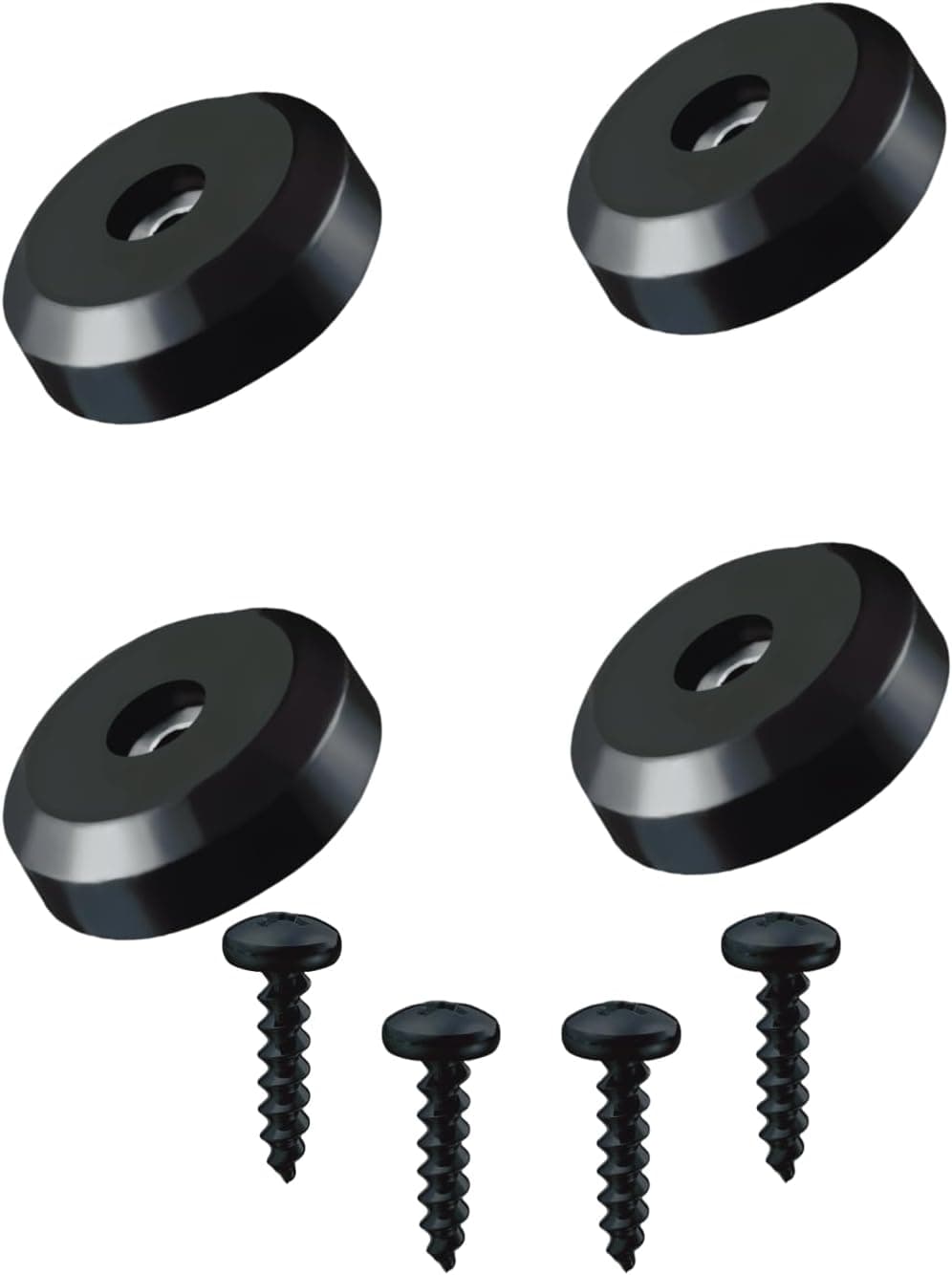 Vibration Isolation Feet 4 Pack, Silicone Rubber Pads for Speaker Subwoofer Amplifier Turntable, Anti-Vibration Dampening Feet for Audio Equipment