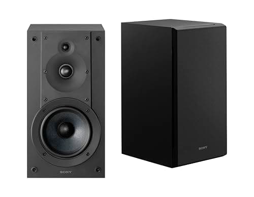 Sony SS-CS5M2 3-Way 3-Driver Hi-Res Compact Bookshelf Speakers (Pair) | CS Speaker Home Theater Series, 5.12-inch Woofer, High Precision Tweeters, Hi-Res Audio, Premium Componentry