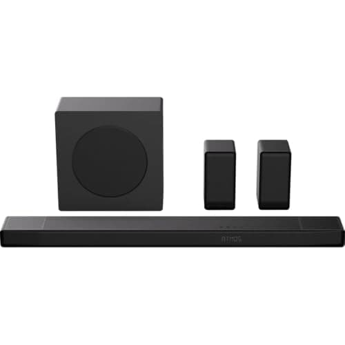 Hisense AX700 5.1.4 Channel Dolby Atmos Soundbar with Wireless Subwoofer, Bluetooth Home Theater Audio System, HDMI eARC