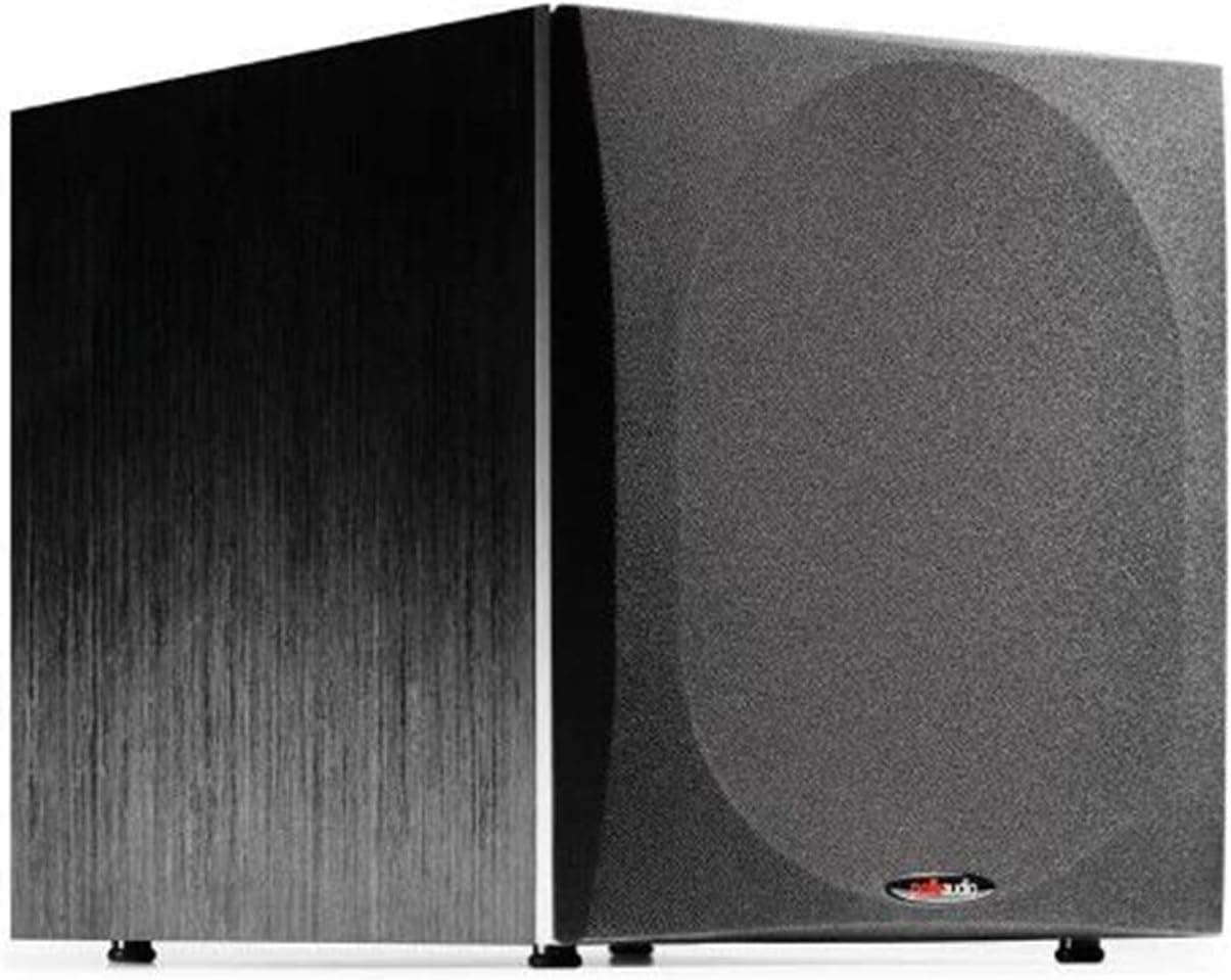 Polk Audio PSW505 12 inch Powered Subwoofer, Deep Bass, Up to 460 Watts, Black