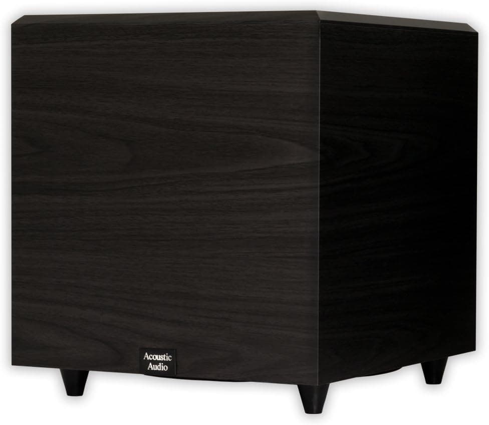 Acoustic Audio PSW-12 500 Watt 12 inch Down Firing Powered Subwoofer, Black