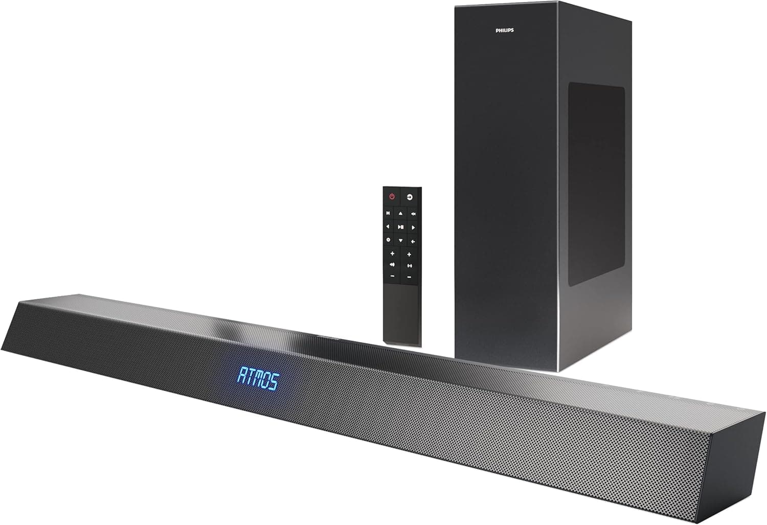 Philips Soundbar with Wireless Subwoofer, Dolby Atmos 2.1-Channel, DTS Play-Fi, Airplay 2