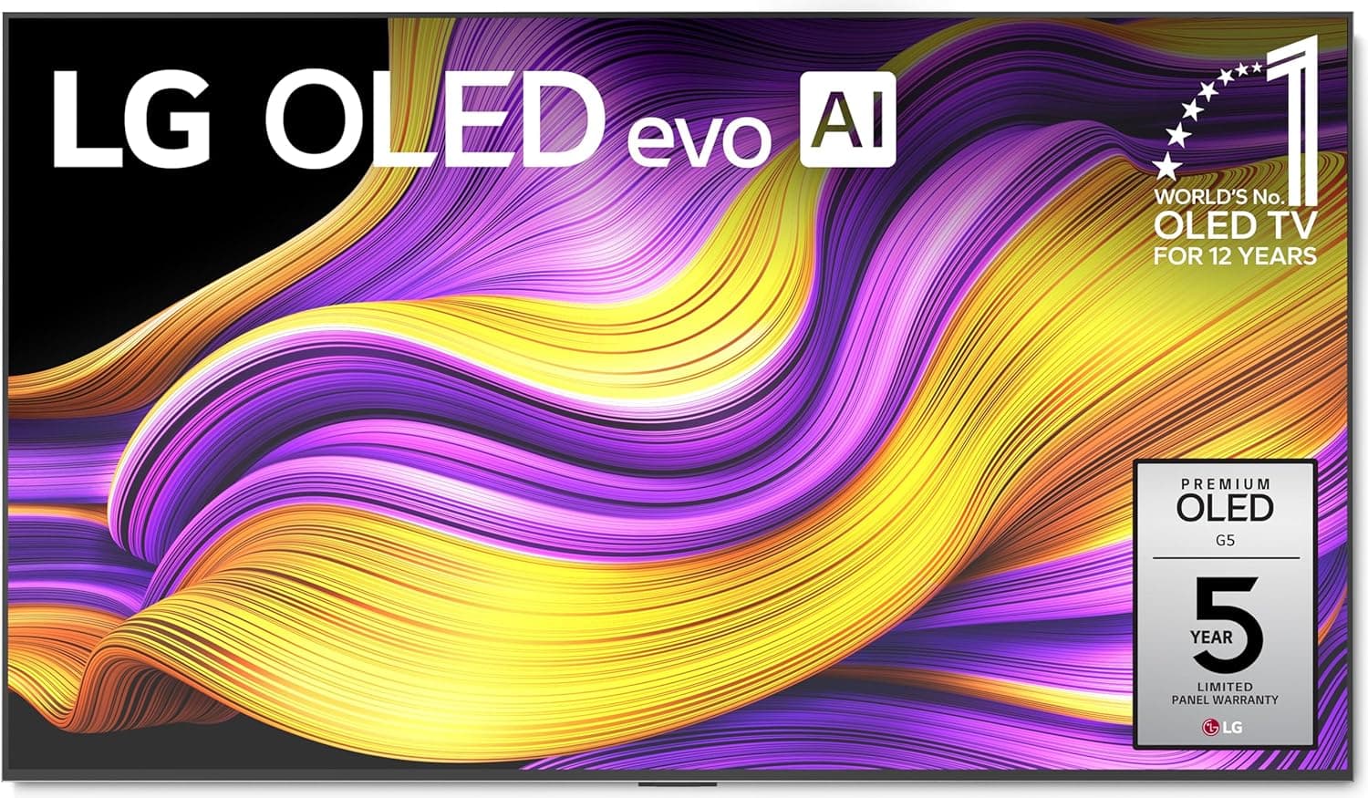 LG 65-Inch Class OLED evo AI 4K G5 Series Smart TV with Dolby Atmos, Dolby Vision, HDR10 (OLED65G5WUA, 2025)