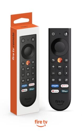 Amazon Fire TV Remote (newest model), new ergonomic design, TV power/volume controls, and press and ask voice control with Alexa